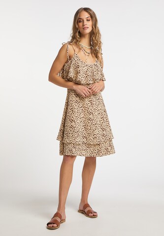 IZIA - Vestido de verão em bege