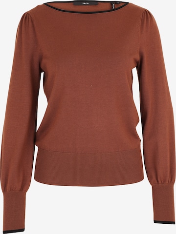 Pull-over zero en marron : devant