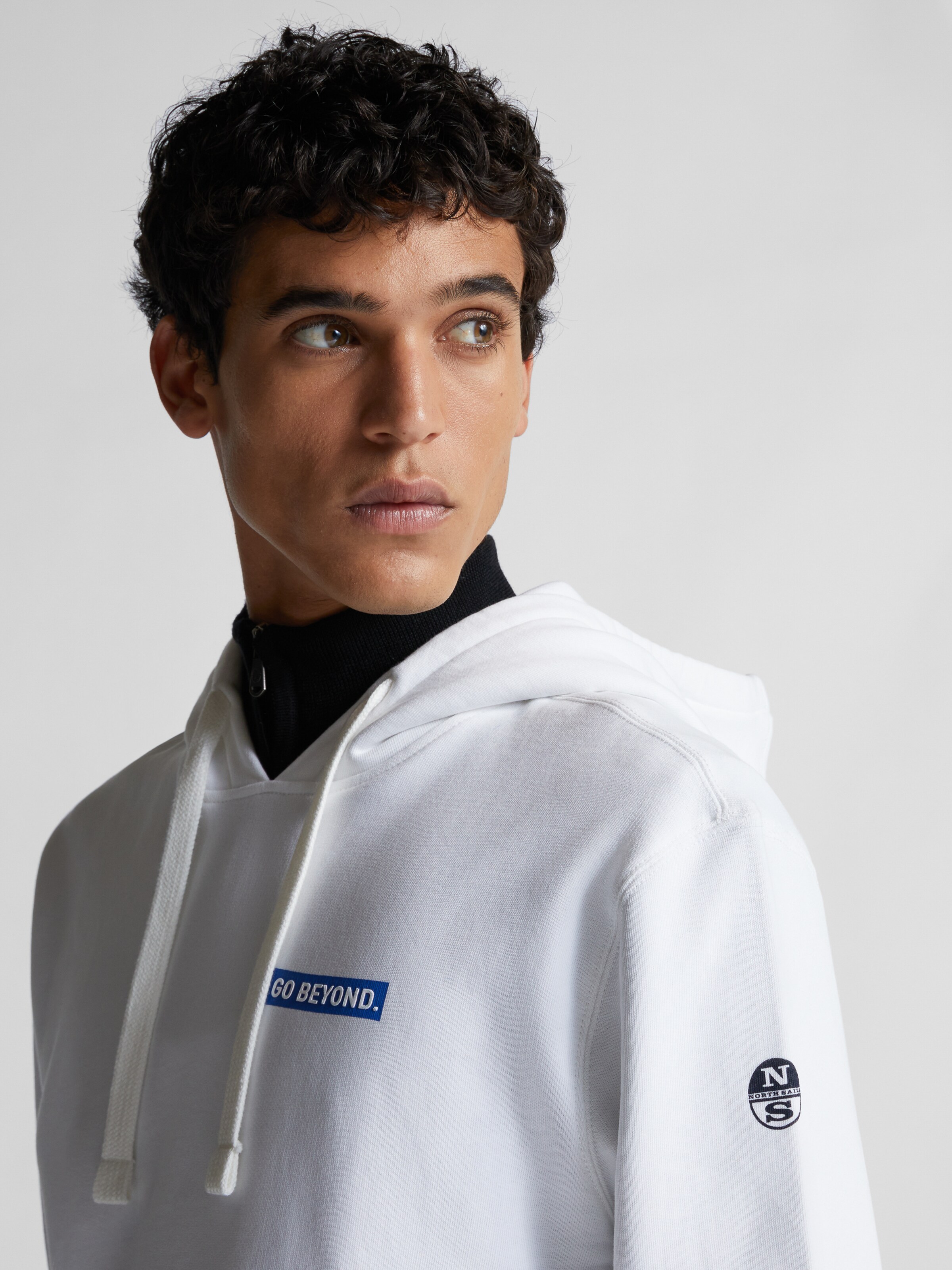 Männer Große Größen North Sails Sweatshirt 'Go Beyond' in Weiß - OA02537 Männer Große Größen North Sails Sweatshirt 'Go Beyond' in Weiß - OA02537