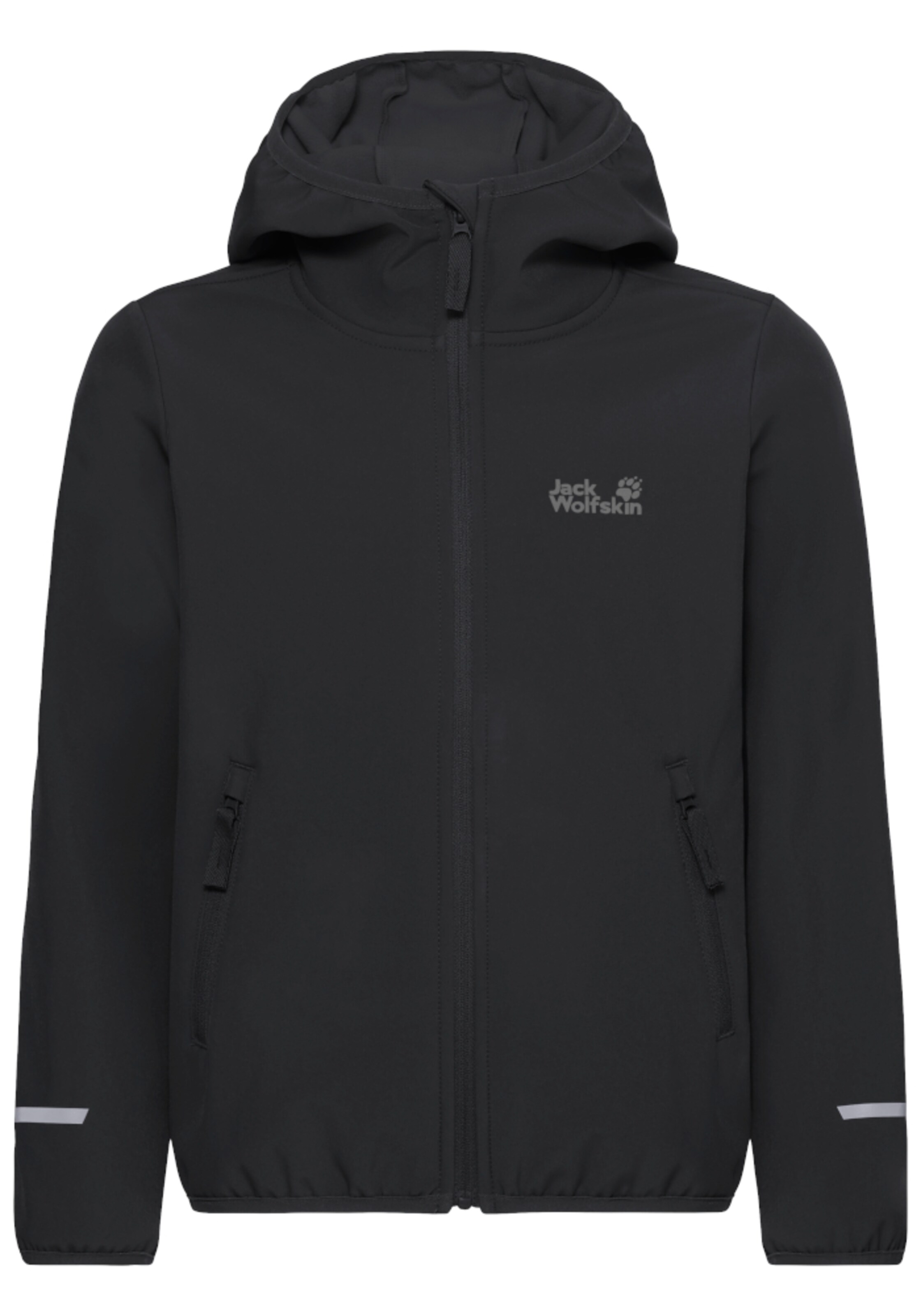 JACK WOLFSKIN Outdoor jacket in Black: front