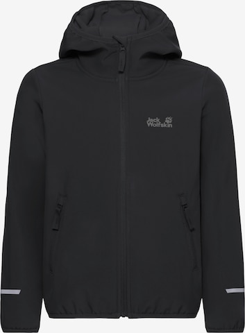 JACK WOLFSKIN Outdoor jacket in Black: front