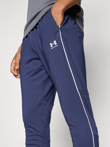 UNDER ARMOUR Slimfit Sporthose 'Challenger' in Blau