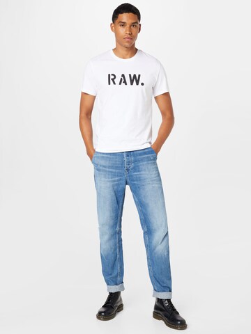 G-Star RAW Μπλουζάκι 'Stencil' σε λευκό