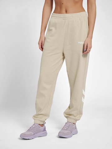 Tapered Pantaloni sport de la Hummel pe gri: față