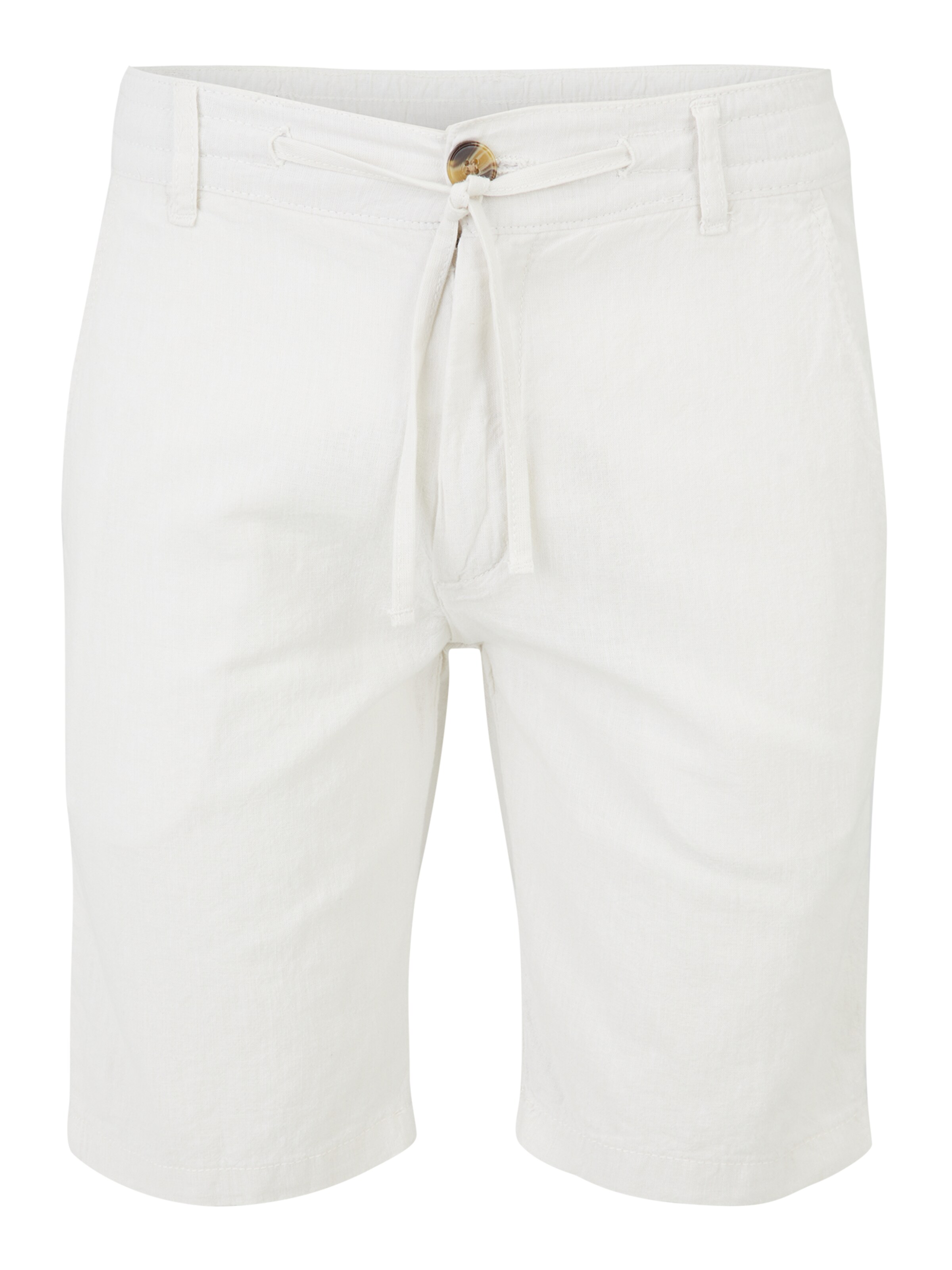 Lindbergh Regular Chinobyxa i vit: framsida