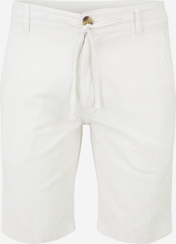 Lindbergh Regular Chino in Wit: voorkant