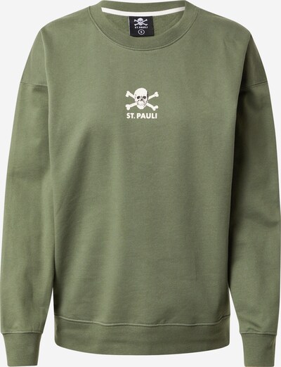 FC St. Pauli Sweatshirt in oliv / weiß, Produktansicht