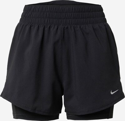 NIKE Workout Pants in Black / Silver, Item view