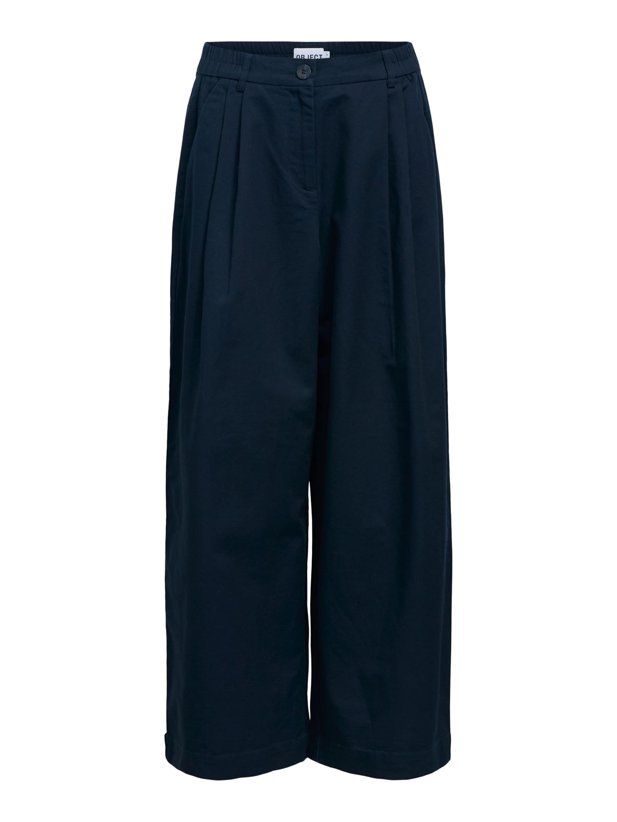 Pantaloni con pieghe 'OBJIryna' di OBJECT in blu: frontale