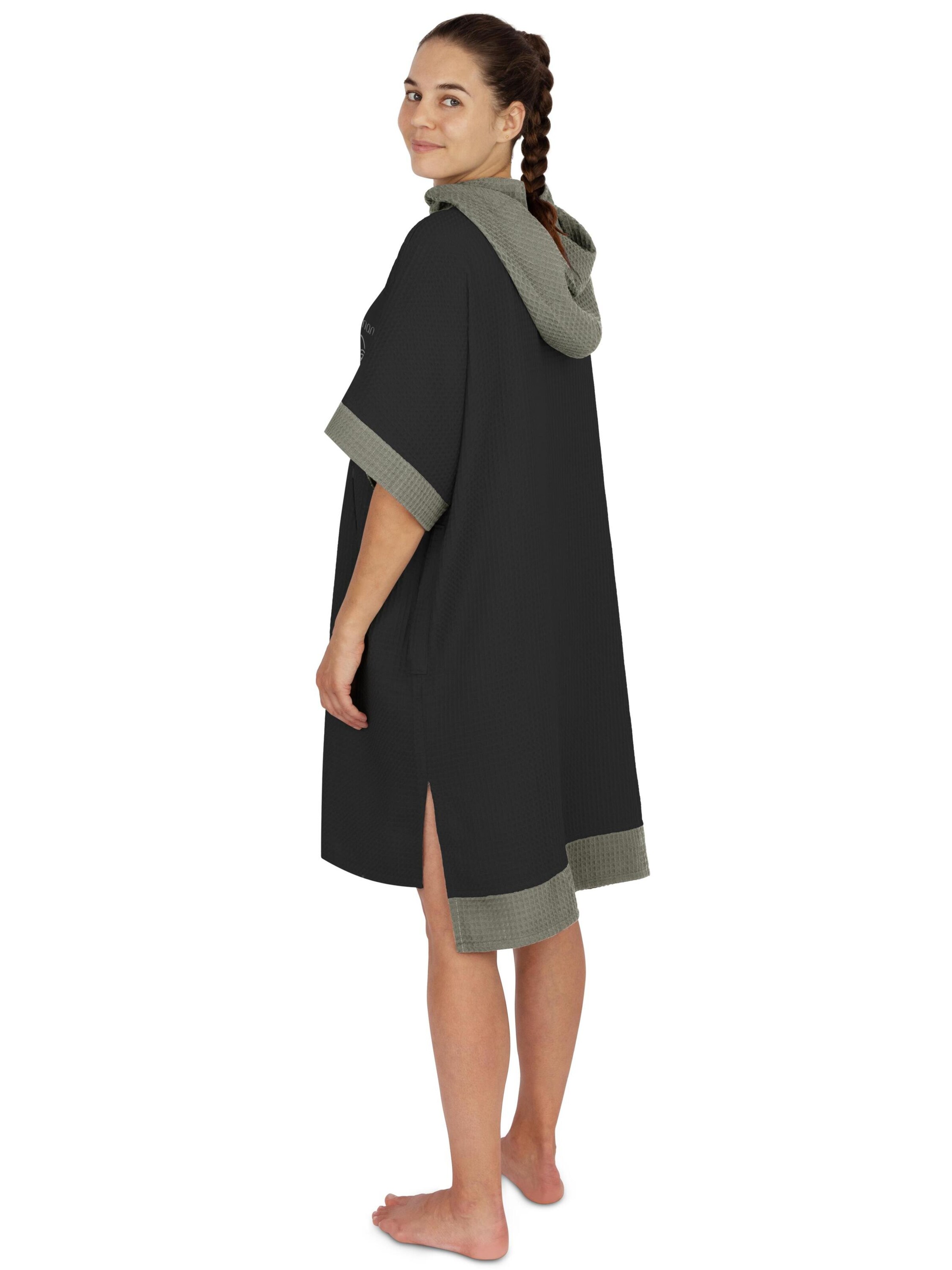 Peignoir long normani en noir