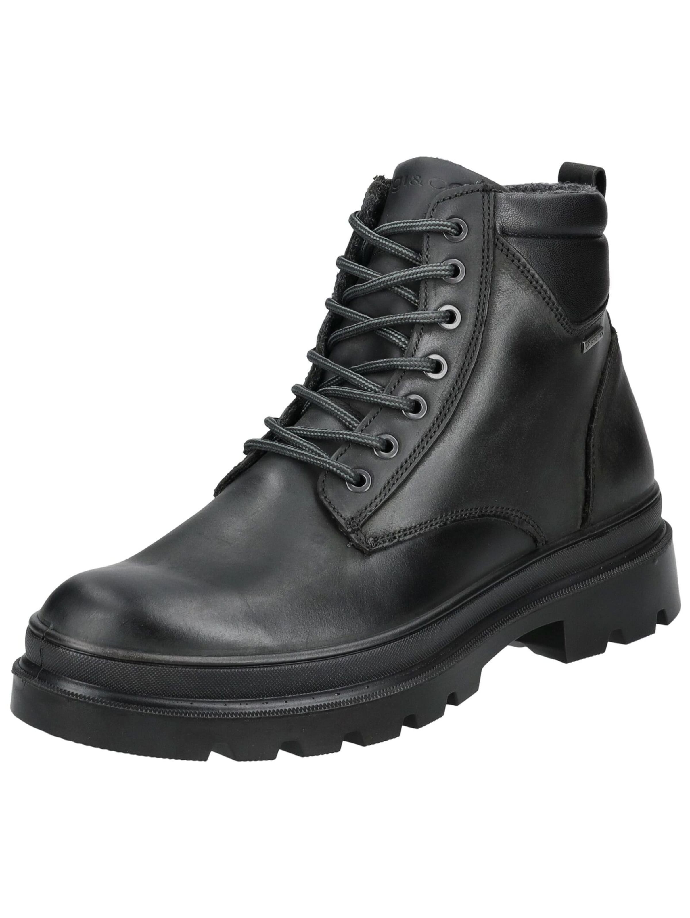 Boots stringati di IGI&CO in nero: frontale