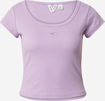 T-shirt 'TIME FOR' ROXY en violet : devant