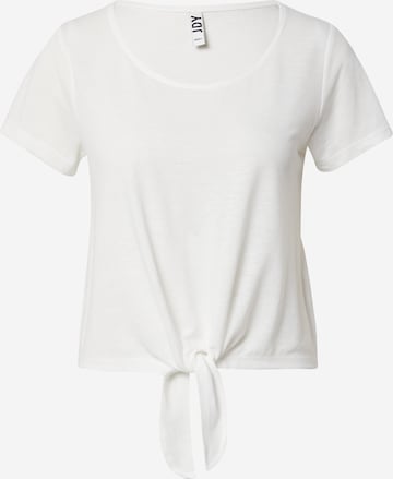 JDY Shirt 'LINETTE' in Grijs: voorkant