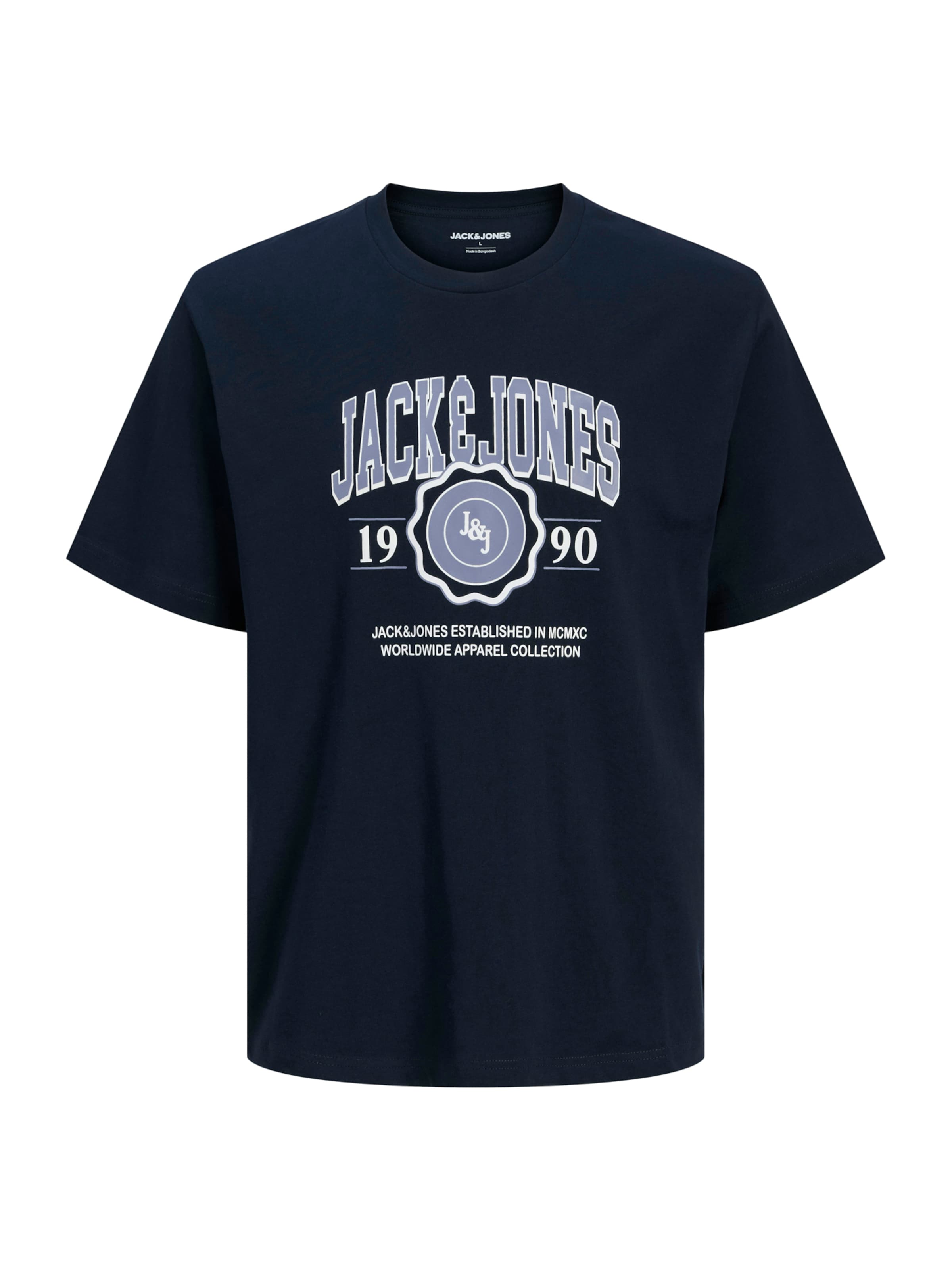 Jack & Jones Plus Футболка 'JJMako' в Синий: спереди