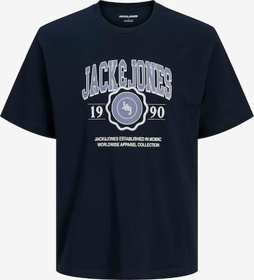 Maglietta 'JJMAKO' di Jack & Jones Plus in blu: frontale
