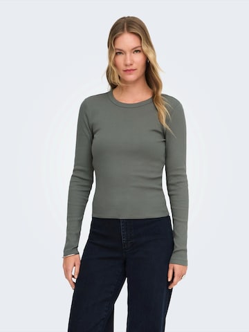 ONLY T-shirt 'ONLVAL' i grå: framsida