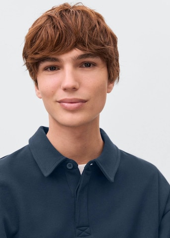 MANGO TEEN Sweatshirt 'Zipp' in Blau