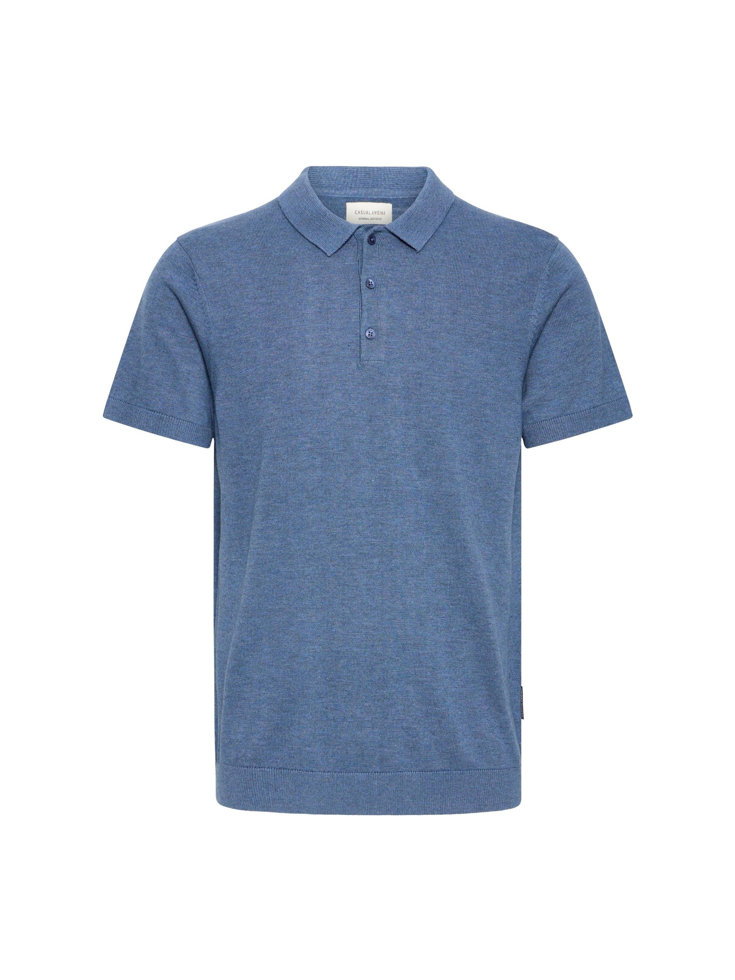 Pull-over ' CFBELLS ' Casual Friday en bleu : devant