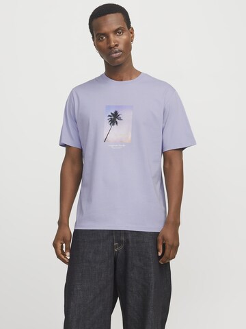 JACK & JONES T-Shirt 'JORVesterbro' in Lila: Vorderseite