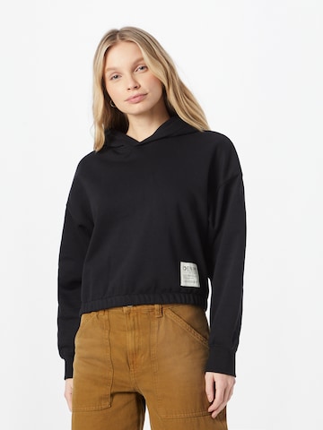 TOM TAILOR DENIM Sweatshirt in Zwart: voorkant