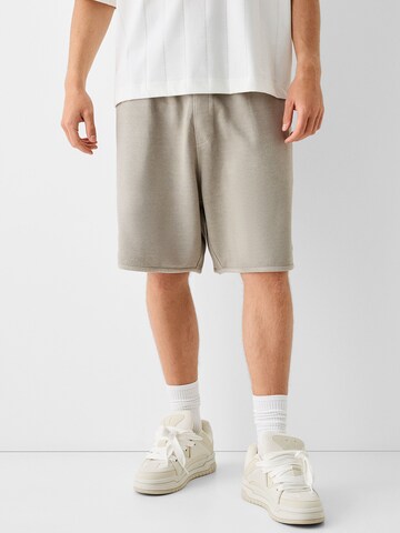 Loosefit Pantalon Bershka en vert