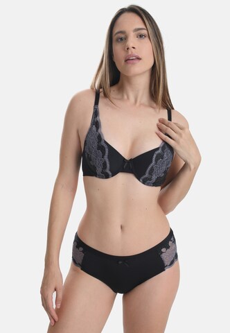 Push-up Soutien-gorge sassa en noir : devant