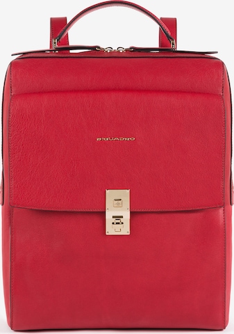 Piquadro Backpack in Red: front