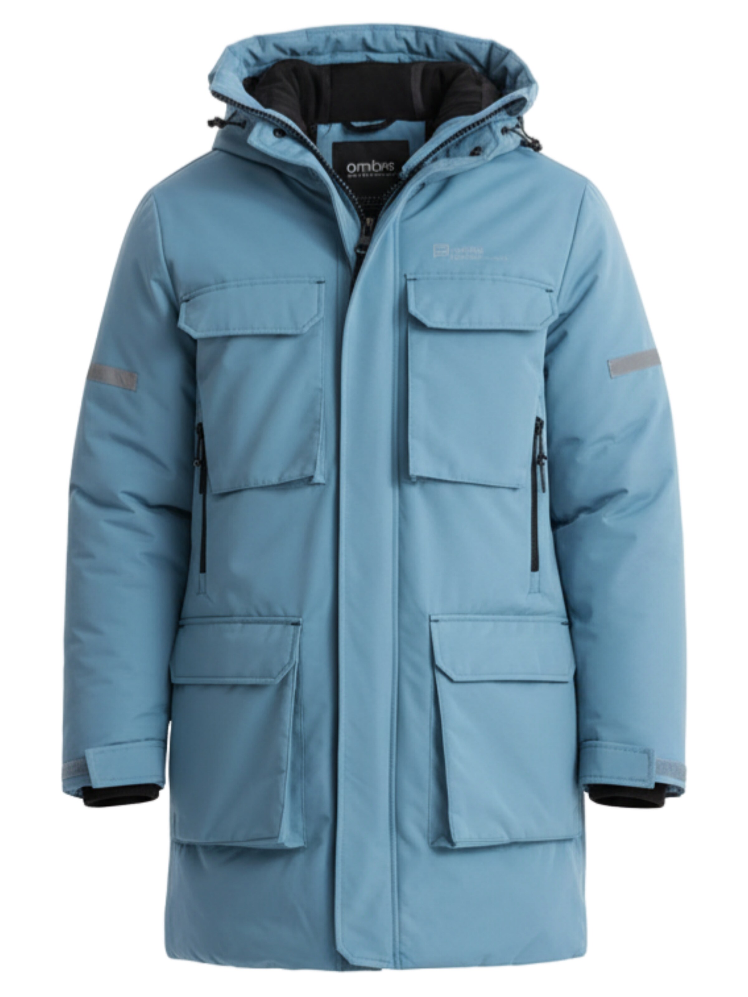 Giacca invernale di Ombre in blu: frontale