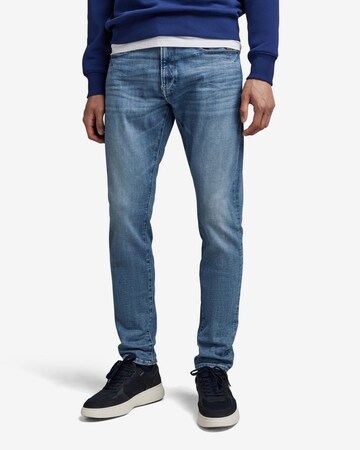 G-Star RAW Skinny Jeans in Blauw: voorkant