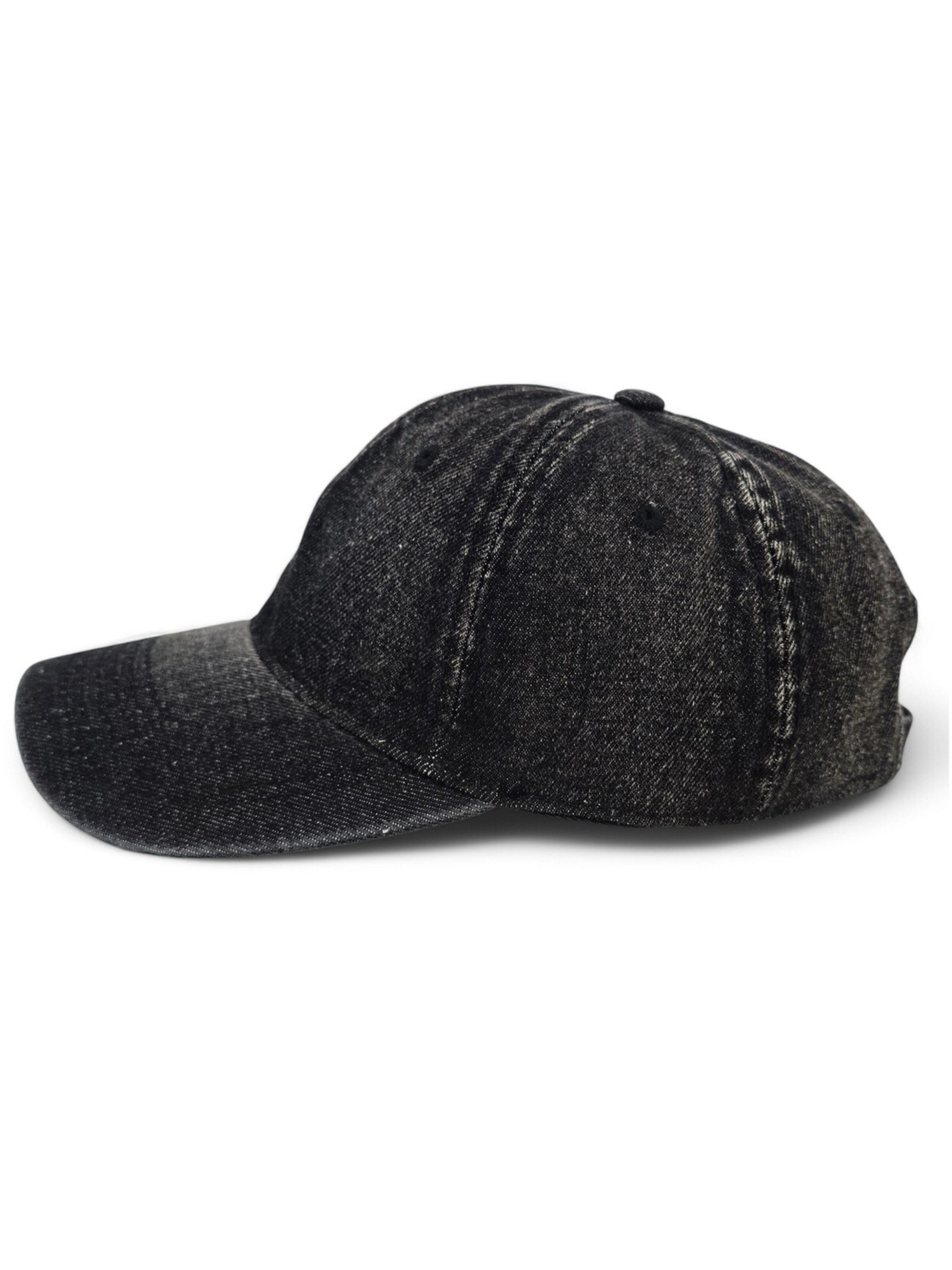styleBREAKER Cap 'Jeans Baseball Cap' in Black