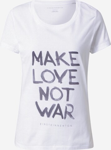 EINSTEIN & NEWTON Shirt 'No War' in Wit: voorkant