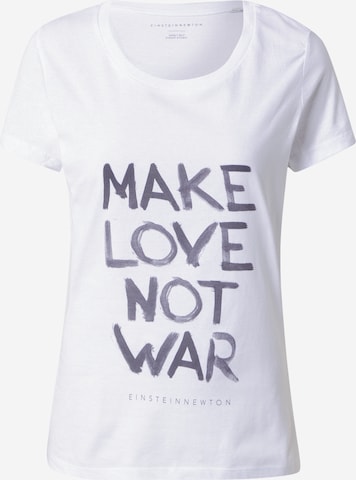 Tricou 'No War' de la EINSTEIN & NEWTON pe alb: față