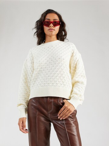 Pullover di QS in beige: frontale