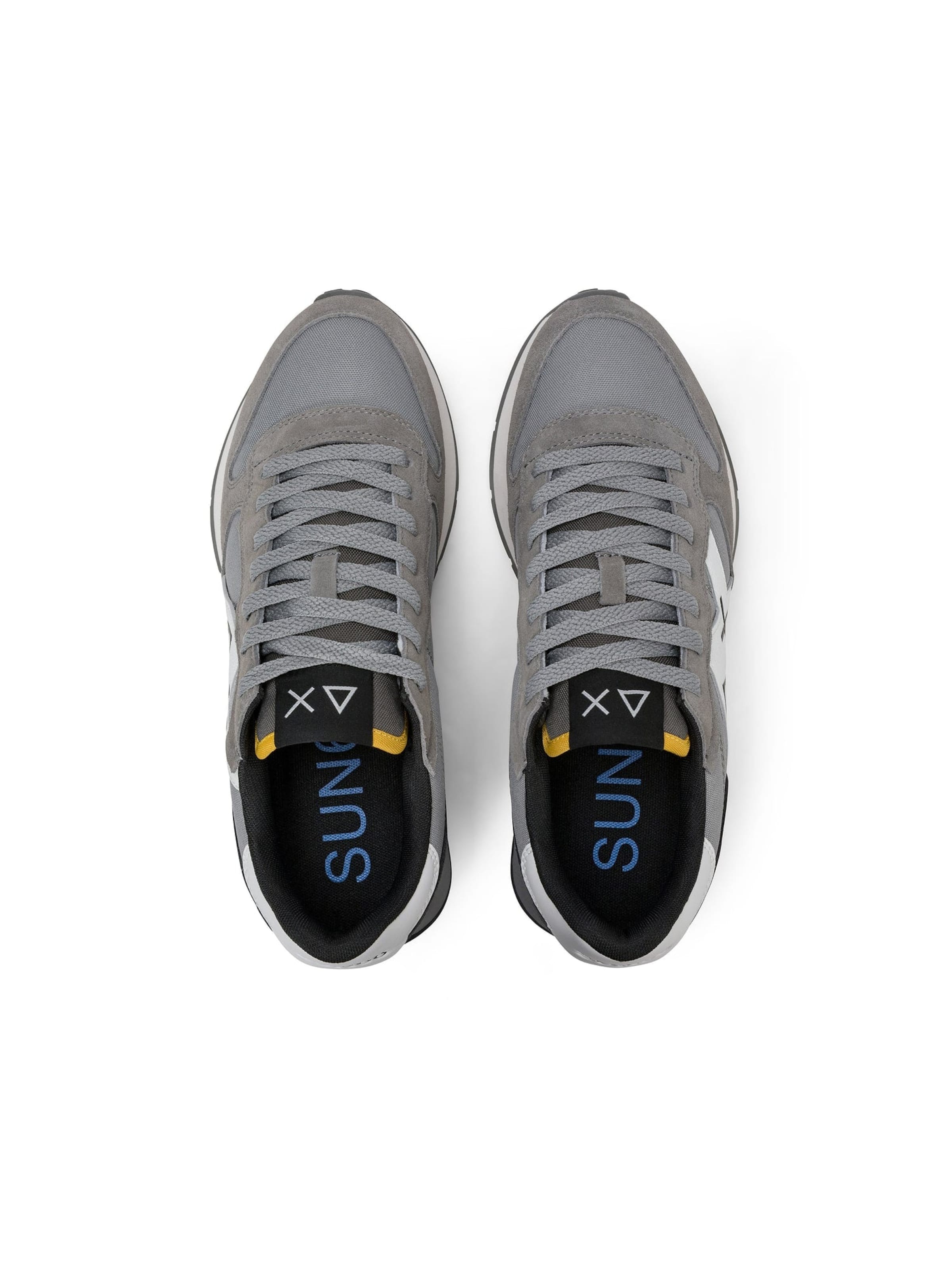 SUN68 Sneakers laag 'Men's Jaki 2.0 Solid Suede and Nylon Sneaker' in Grijs