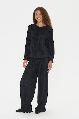 Wide Leg Pantalon 'ZuniSZ' SAINT TROPEZ en noir