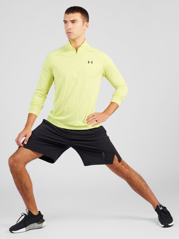 UNDER ARMOUR Functioneel shirt 'Tech' in Geel