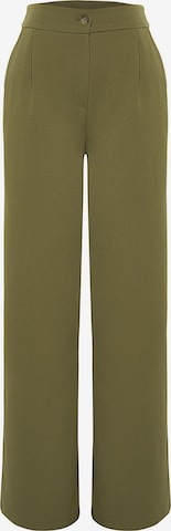 žalia Trendyol Klostuotos kelnės: priekis