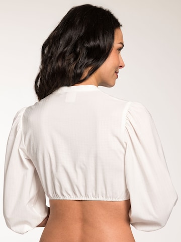 Blouse folklorique 'Gertine' SPIETH & WENSKY en blanc