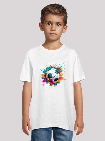 F4NT4STIC Shirt 'Bunte Fußball' in White: front
