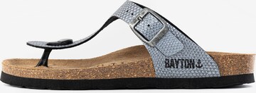 Bayton T-Bar Sandals 'Mercure' in Grey: front