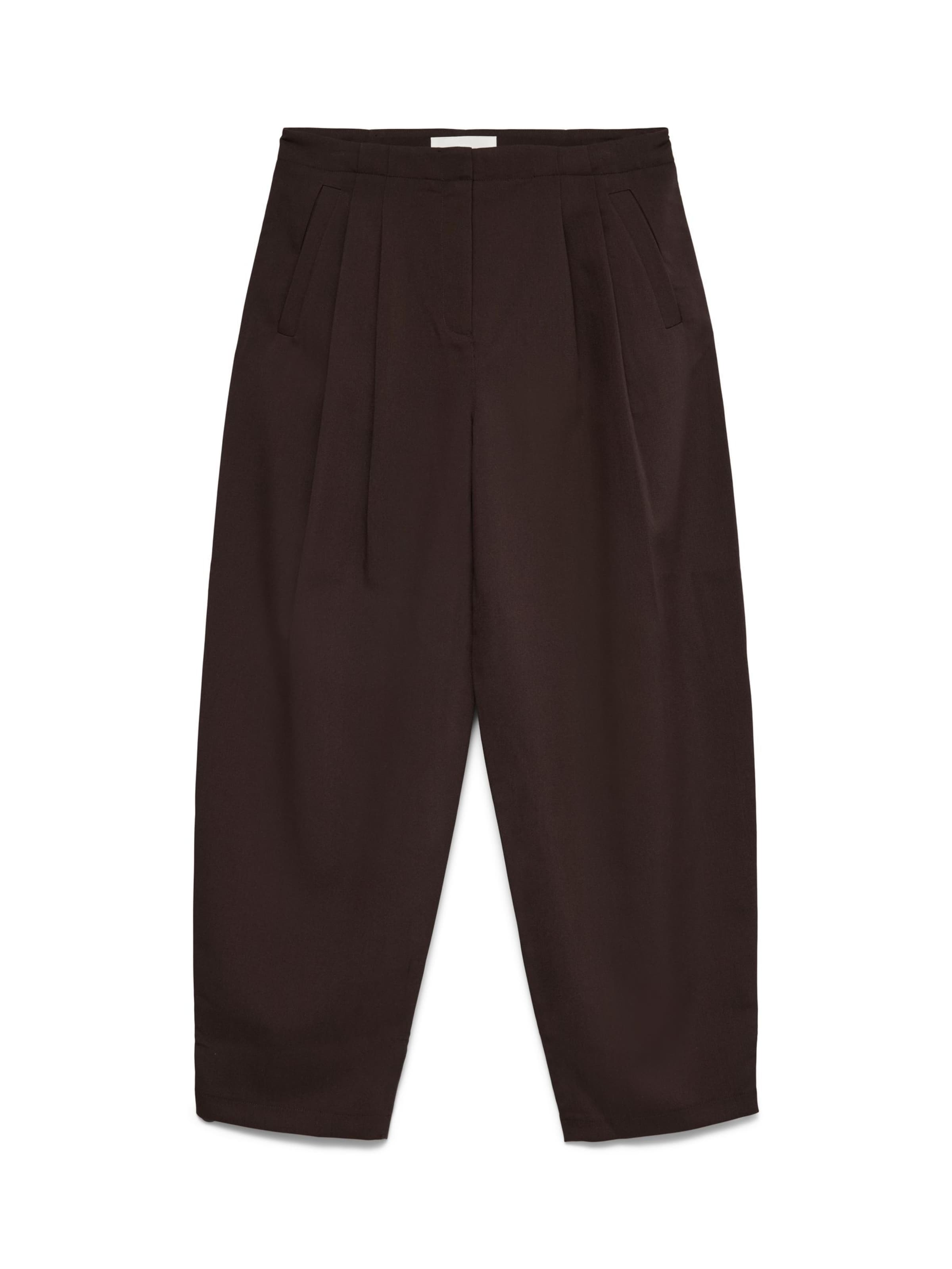 VERO MODA - regular Pantalón plisado 'VMFelu' en marrón: frente