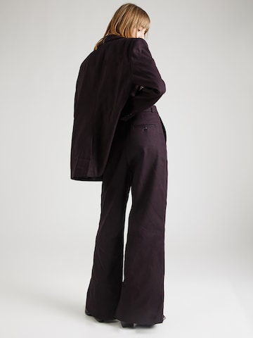 ARMEDANGELS Szeroka nogawka Spodnie 'JUMA' w kolorze fioletowy