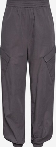 PIECES Tapered Trousers 'Sara' in Grey: front