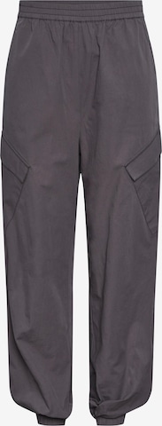 PIECES Tapered Pants 'Sara' in Grey: front