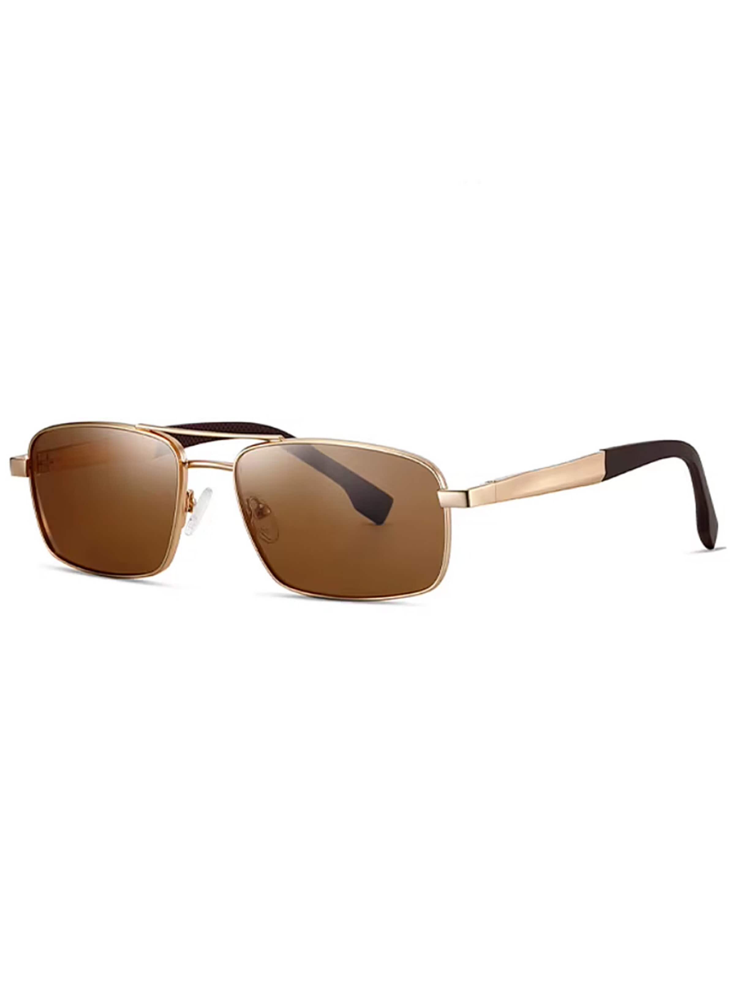 Lunettes de soleil 'Pilotenbrille Polarisierte Pilotensonnenbrille Buugug' VEYREY en marron : devant