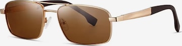 Lunettes de soleil 'Pilotenbrille Polarisierte Pilotensonnenbrille Buugug' VEYREY en marron : devant