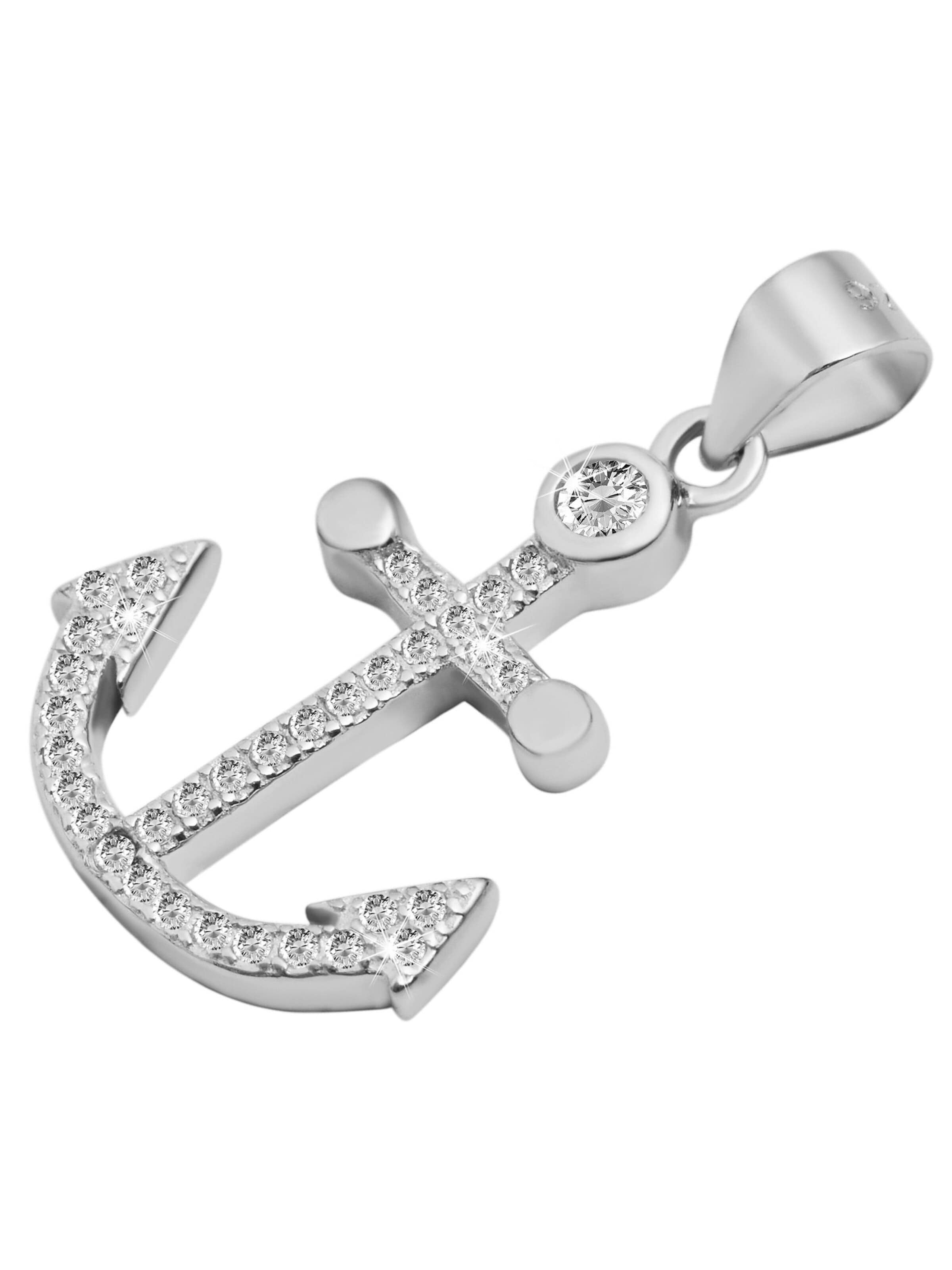 Akzent Pendant '"Ranim" aus 925 Sterlingsilber, rhodiniert, langlebig' in Silver