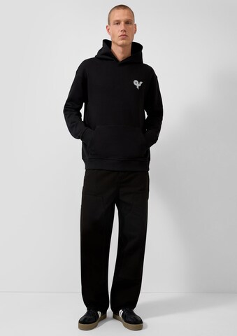 QS Sweatshirt in Schwarz
