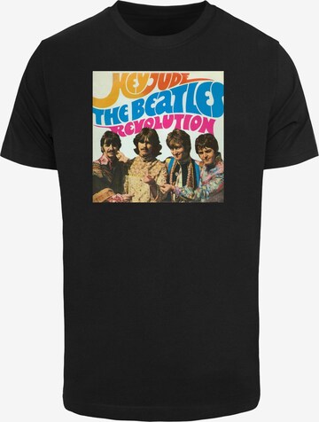 Merchcode Shirt 'Beatles - Album Hey Jude' in Black: front