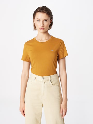 GANT - Camiseta en marrón: frente